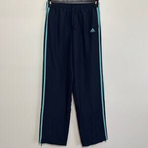 Men's Blue on Blue Adidas Trackpants Joggers Athletic Pants Size Small